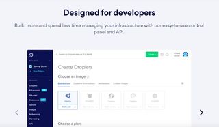 DigitalOcean's webpage discussing its focus on developers