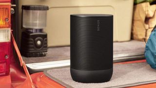 A wireless Bluetooth speaker