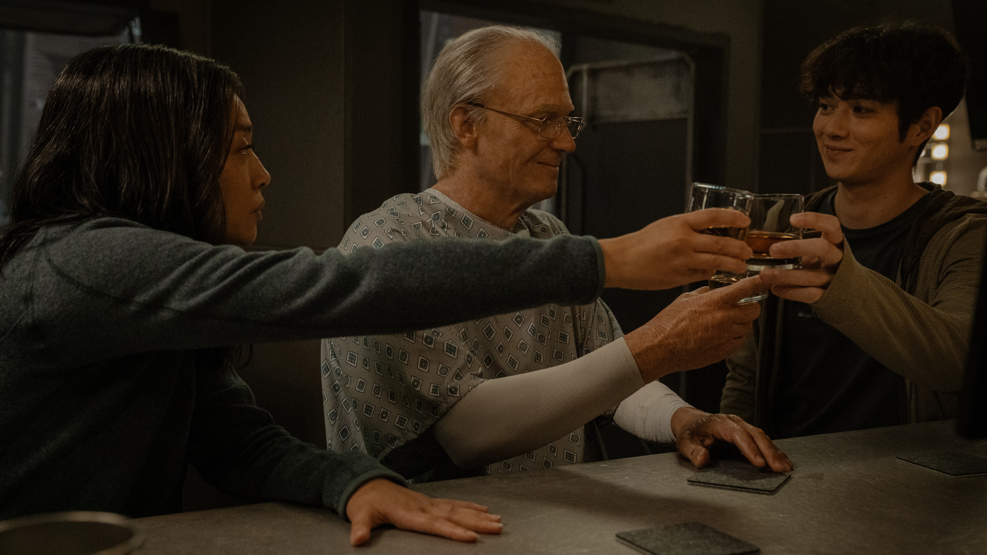 Cynthy Wu, Joel Kinnaman and Sean Kaufman in "For All Mankind," now streaming on Apple TV.