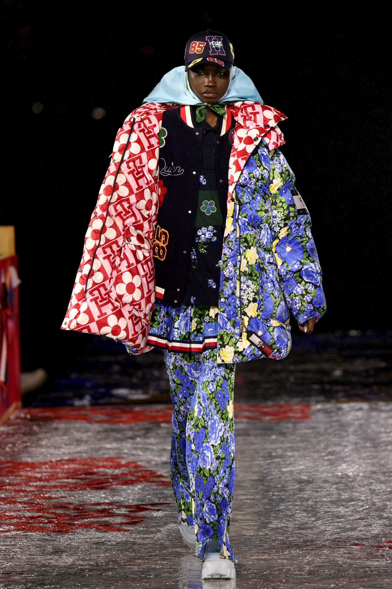 Model on runway wearing Tommy Hilfiger at New York Fashion Week S/S 2023