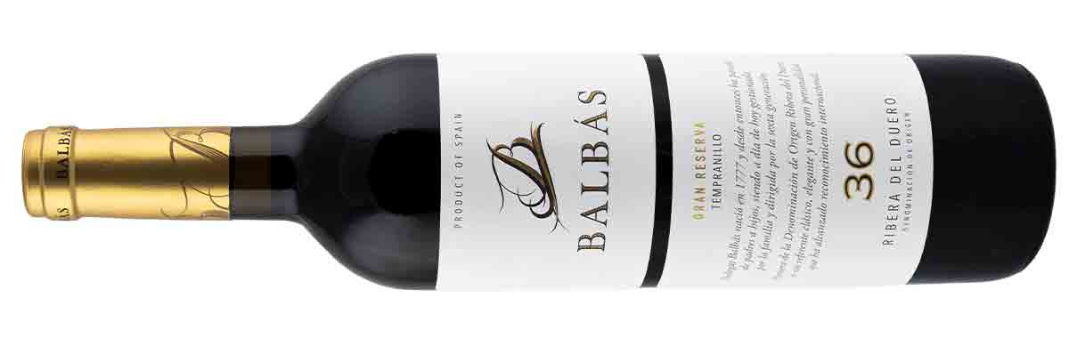 Balb&amp;aacute;s winery's Gran Reserva wine from Ribera del Duero in Spain