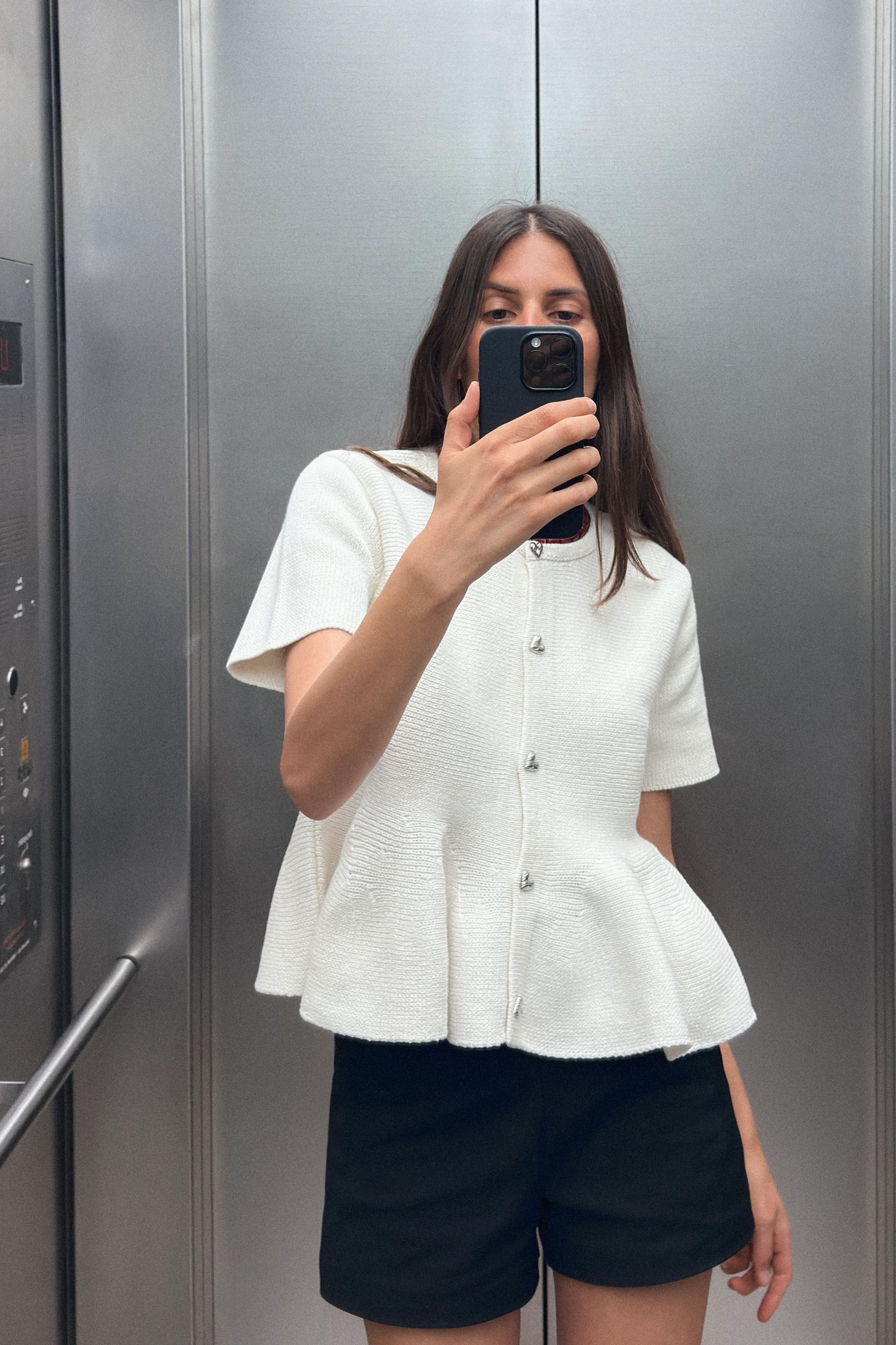 Peplum Knit Jacket