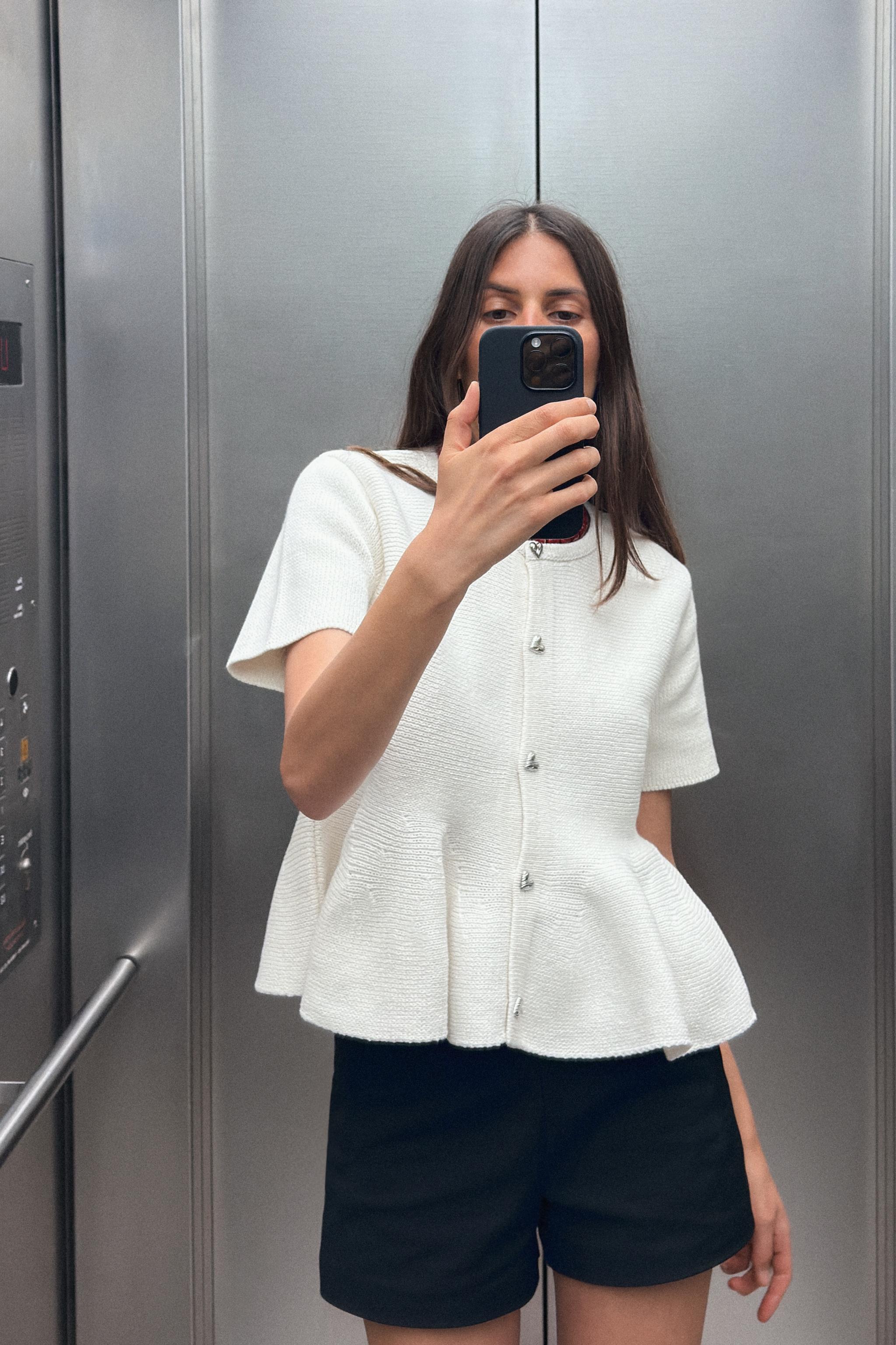 Peplum Knit Jacket