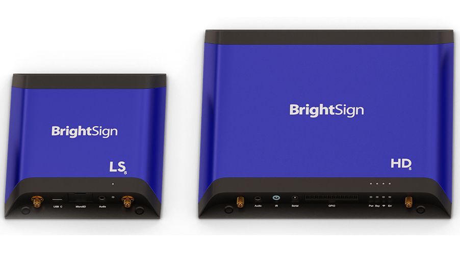 The extended BrightSign Series 5 media players.