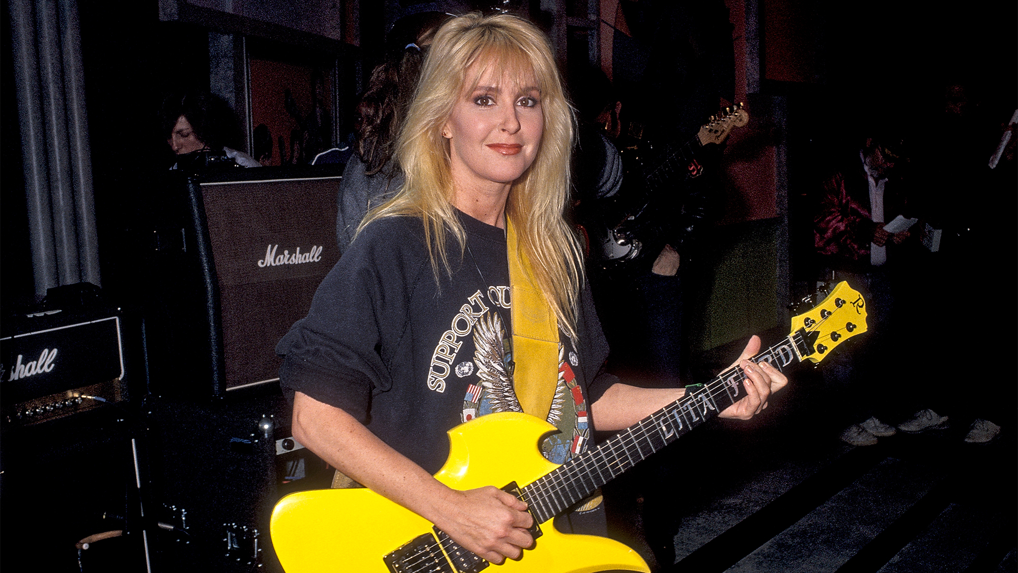 Lita Ford attends ABC's Television Special &amp;quot;American Bandstand's 40th Anniversary Special&amp;quot; on March 25, 1992 at Studio 59, ABC Television Center Studios in Hollywood, California.