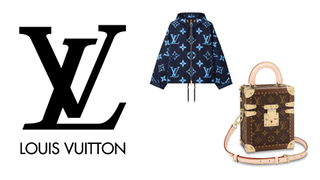 Louis Vuitton monogram with hooded jacket and small ornate bag both containing monogram canvas pattern