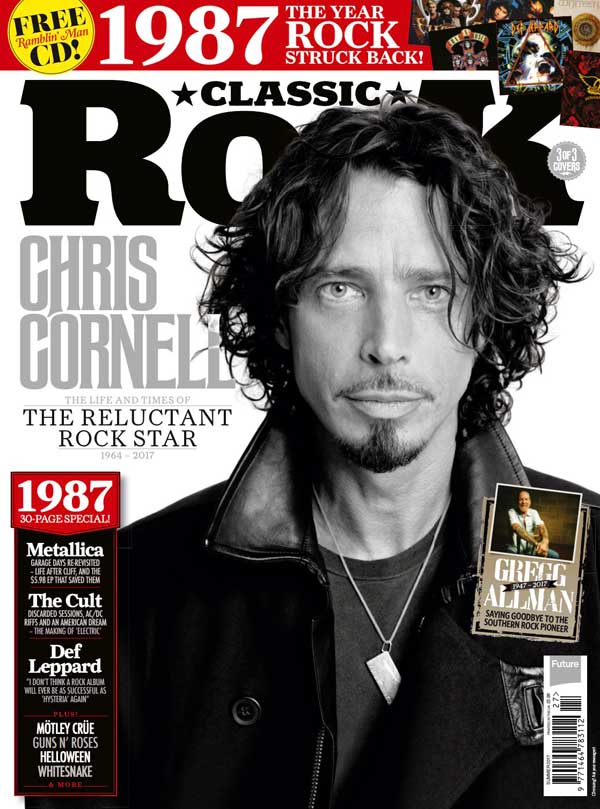 The cover of Classic Rock 2238, featuring Chris Cornell
