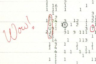 "Wow!" signal printout