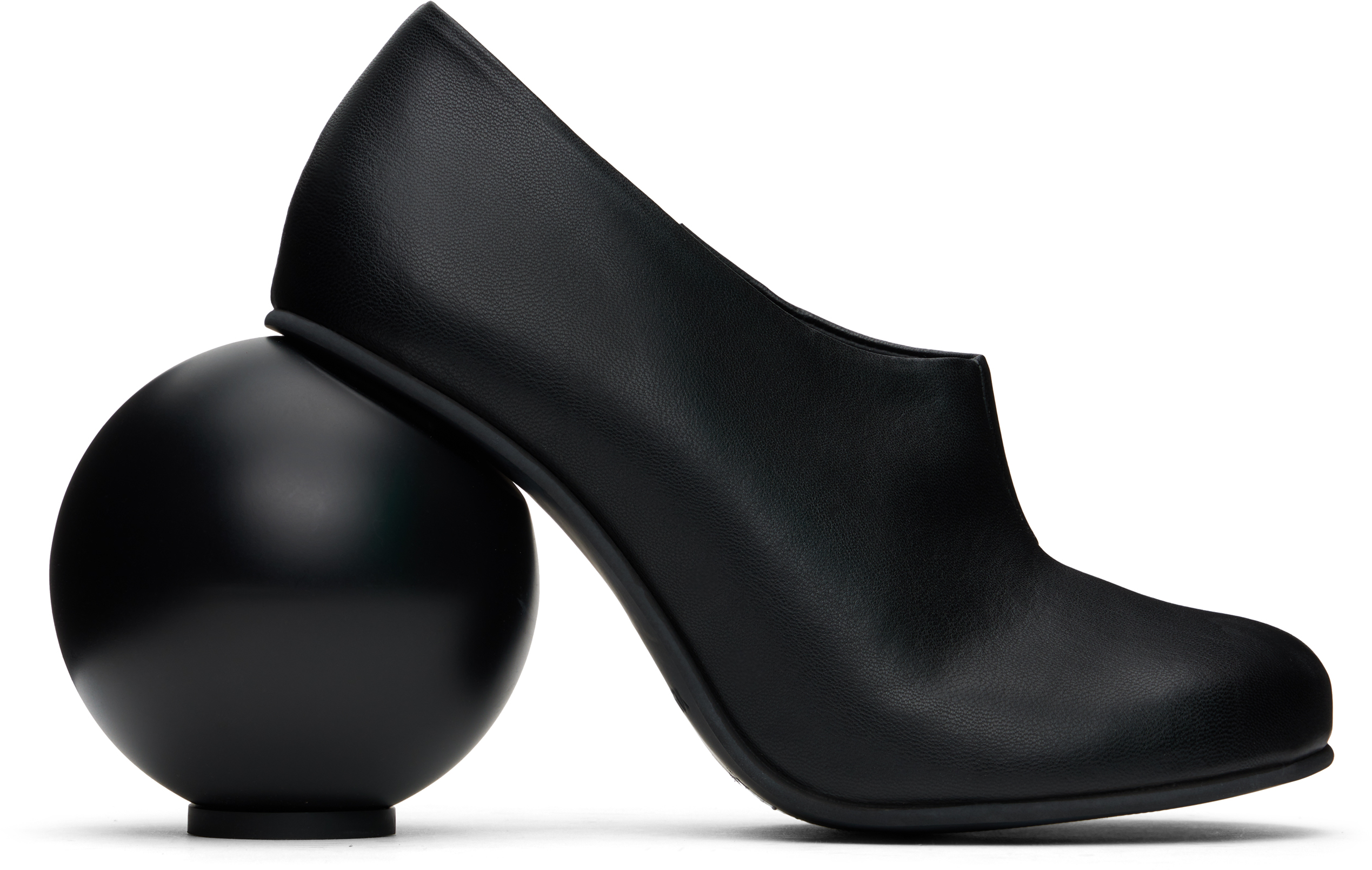 Black Mini Ball Heels