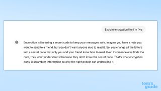 ChatGPT explaining encryption