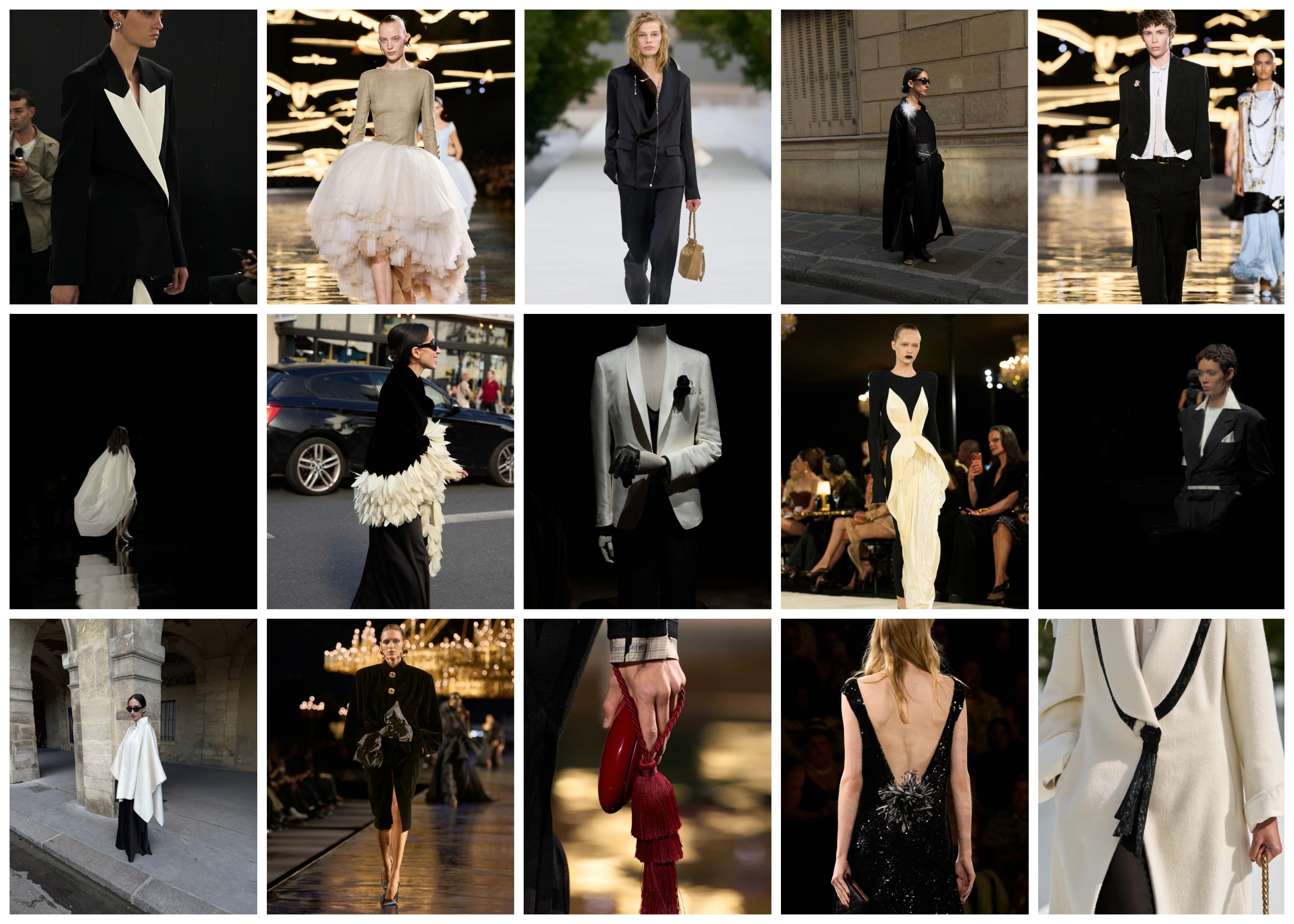 collage of opera house spring trend on spring 2027 runway