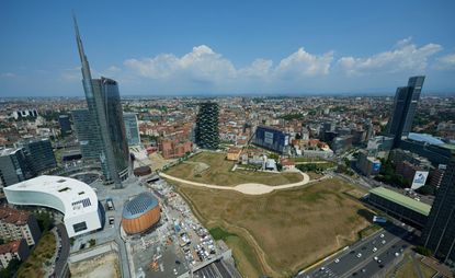 Agnes Denes has recreated her renowned 'Wheatfield' project in Milan, across 12 acres of empty land.