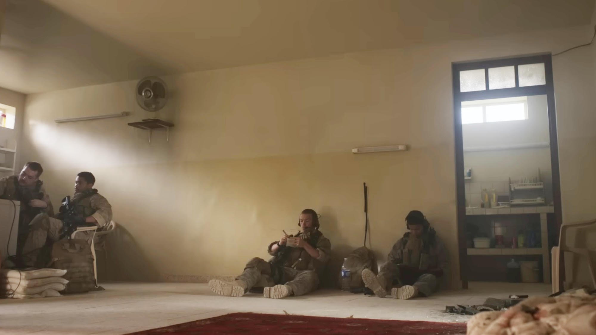 Soldiers stationed out in Warfare
