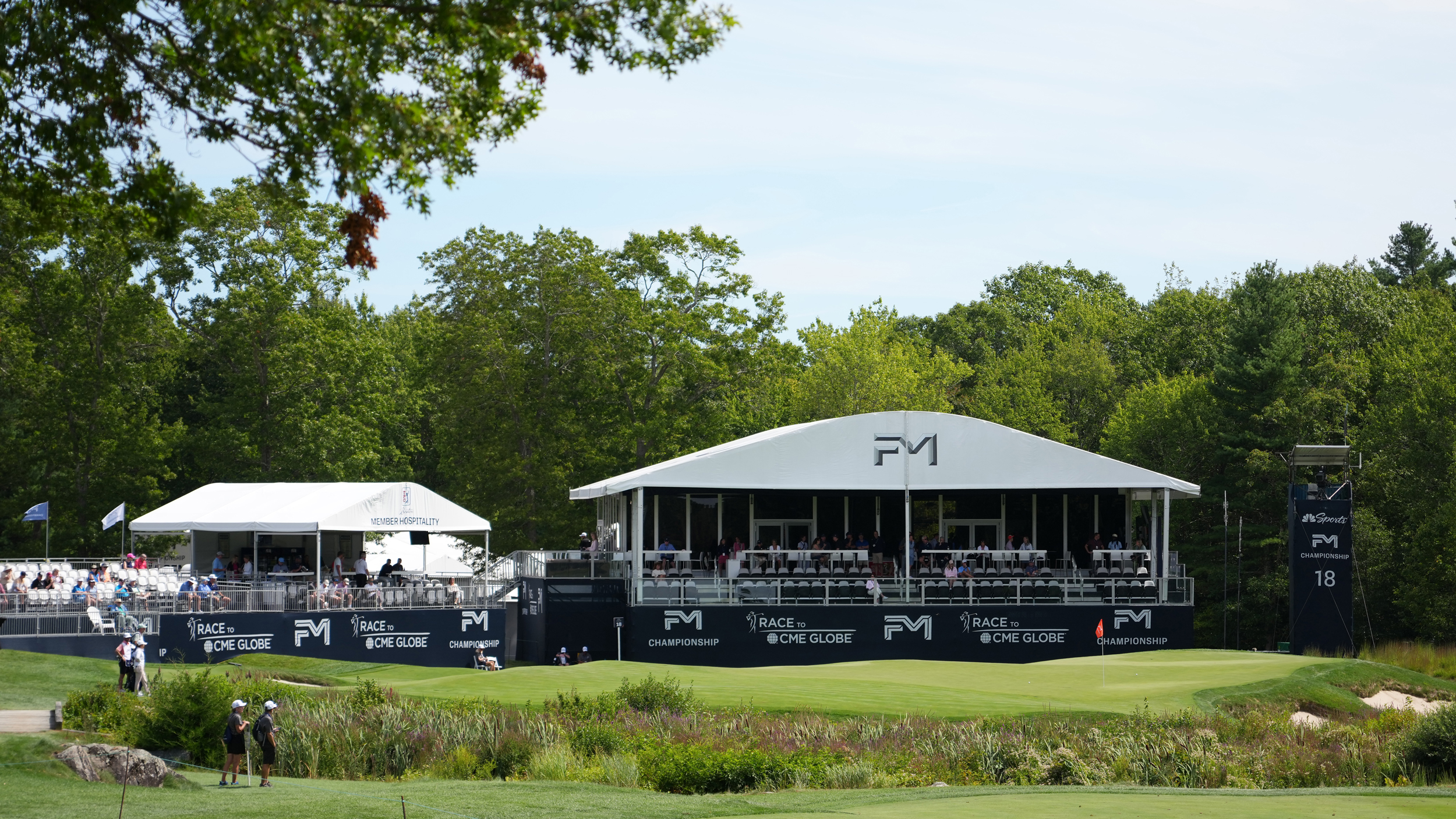 A general view of TPC Boston during the 2025 FM Championship