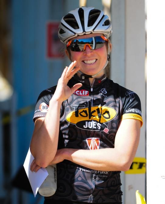 Erin Huck (Tokyo Joes watching the mens race)