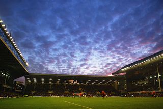 A general view of Goodison Park during the FA Barclaycard Premiership match between Everton and Wolverhampton Wanderers on November 22, 2003 at Goodison Park in Liverpool, England. Everton won the match 2-0.