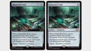 Two 'Dissection Tools' cards, beside each other on a plain background