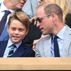 Prince George and Prince William at Wimbledon