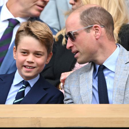 Prince George and Prince William at Wimbledon