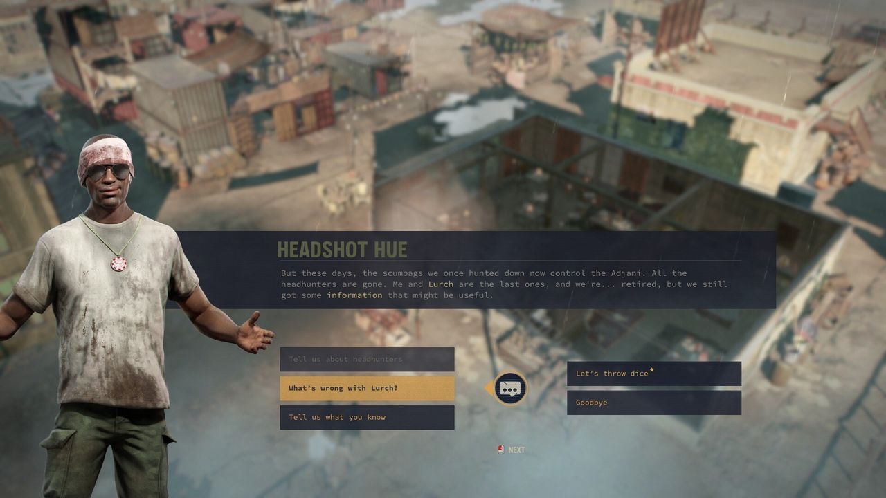 Screenshot of subtitles and conversation