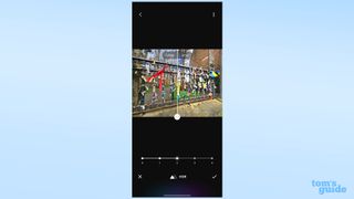 A screenshot of the Samsung Galaxy Enhance-X app, showing an image before and after editing