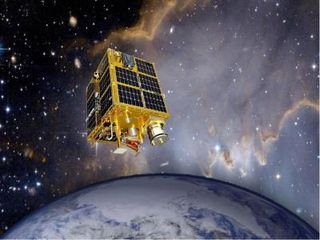 This artist's concept drawing shows the Fast, Affordable, Science and Technology SATellite (FASTSAT) -- NASA's first microsatellite, which launched on Nov. 19, 2010 and has been collecting data on the dynamic atmosphere surrounding Earth.