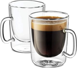 Luigi Bormioli Double Walled Glass Coffee Mug