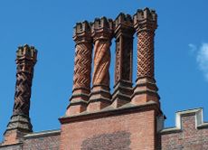 Hampton Court's famously intricate brickwork.