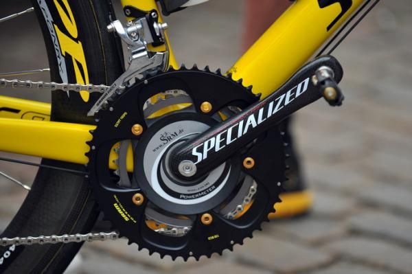 Golden chainring bolts, too.