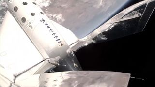 a space plane above Earth