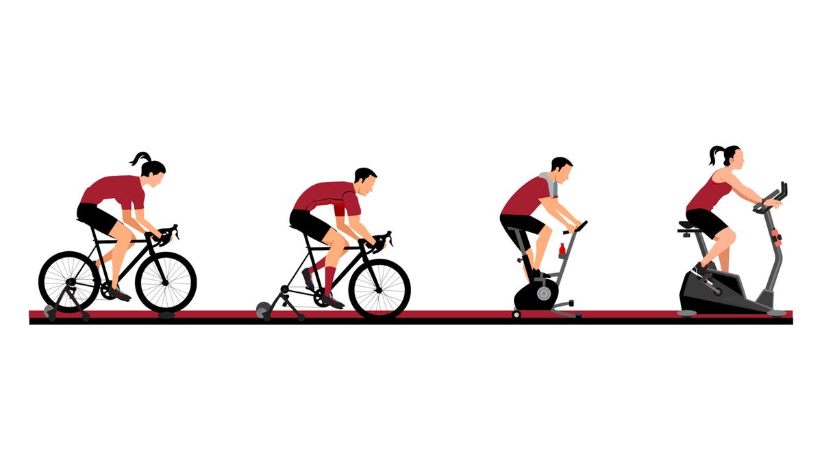 Indoor cycling survey illustration