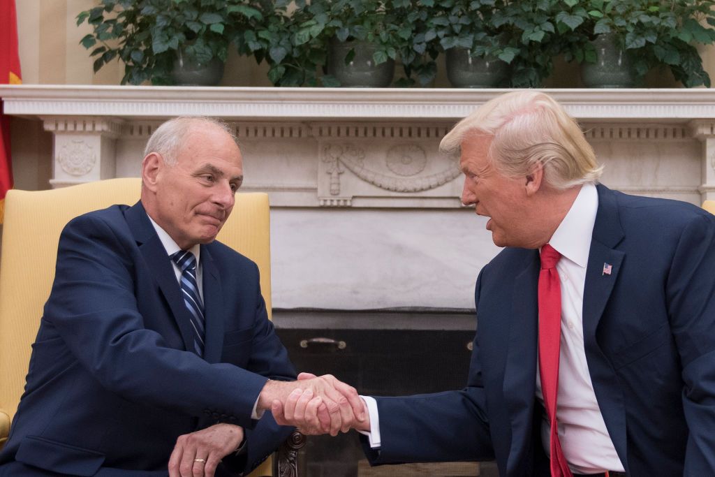 John Kelly and Donald Trump.