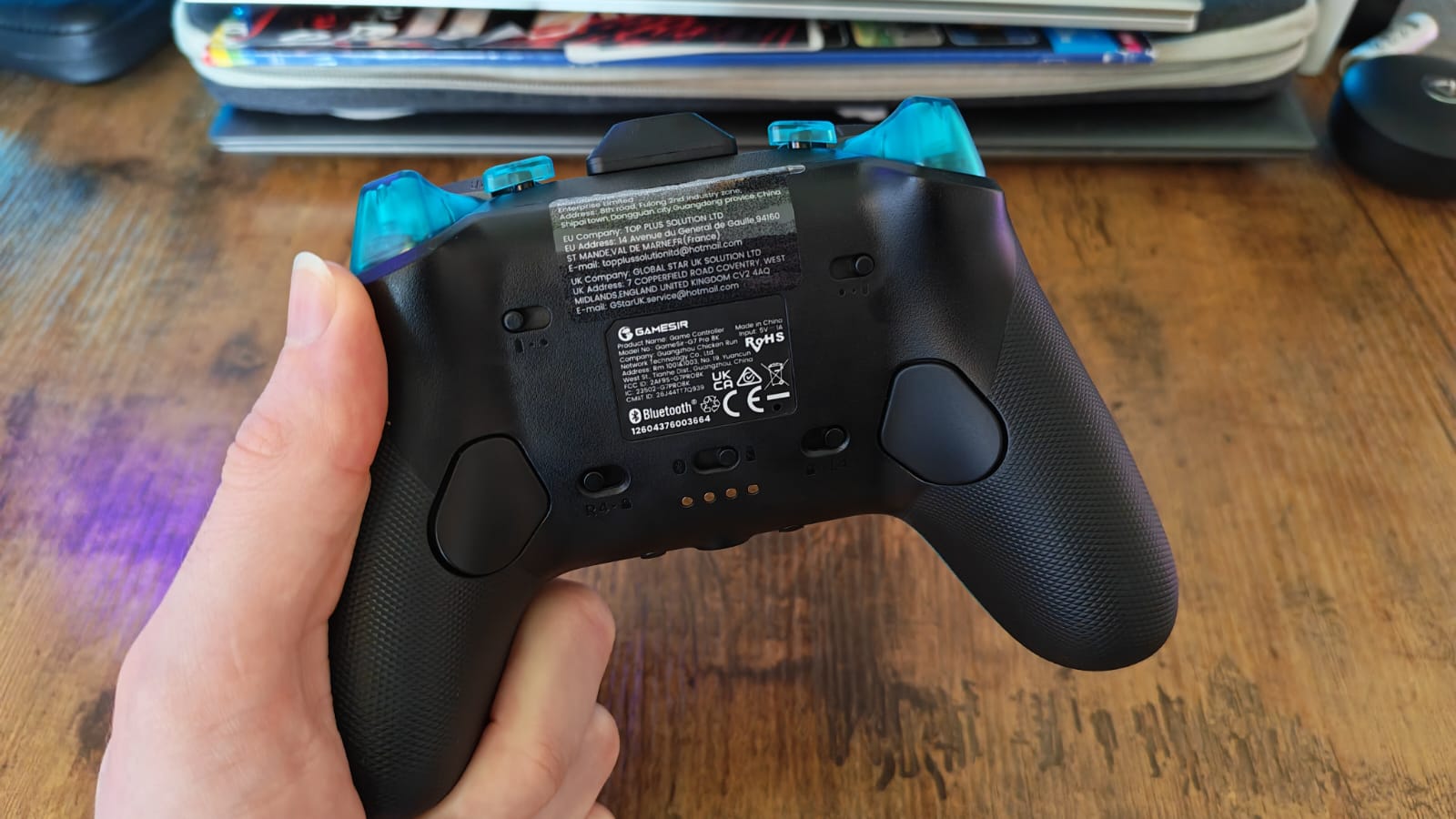 The back of the GameSir G7 Pro 8K PC