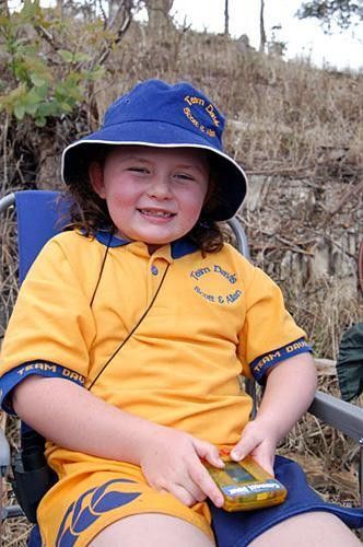 A junior member of 'Team Davis'