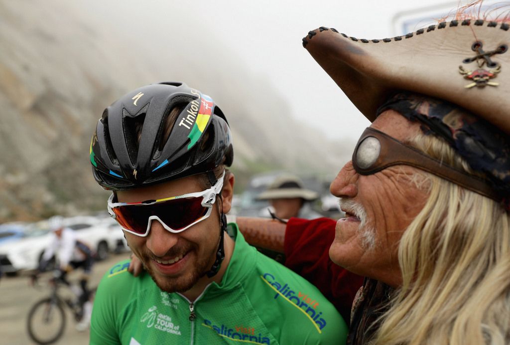 Peter Sagan with a new fan
