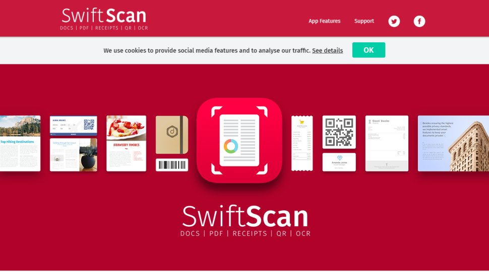 Website screenshot for SwiftScan