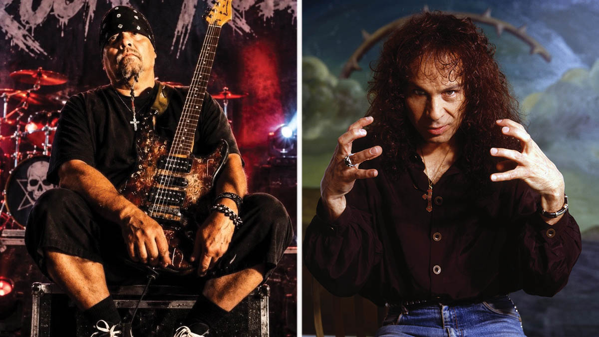 Tracy G [Left] and Ronnie James Dio.