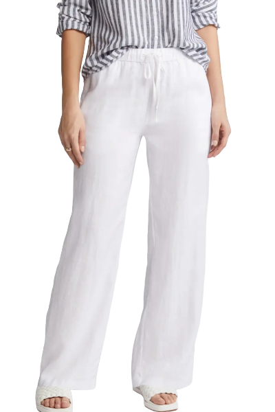 Caslon<sup>®</sup>, Drawstring Straight Leg Linen Pants