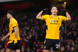 Hwang Hee-chan had given Wolves the lead at the Emirates Stadium.