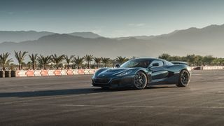 The Rimac Nevera on the track