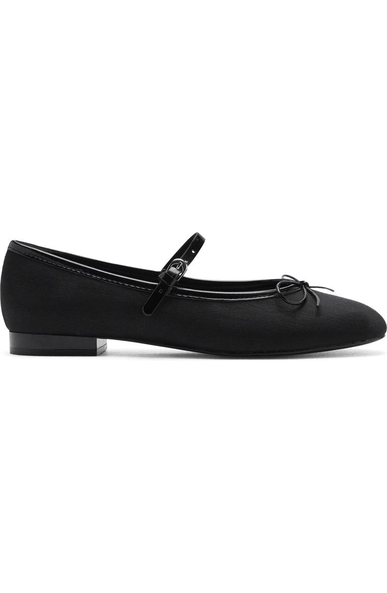 Buckle Strap Corduroy Ballerina Flat