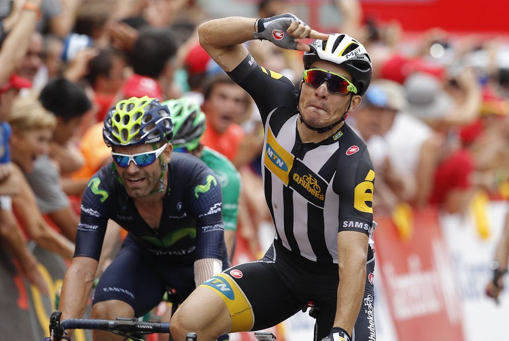 Kristian Sbaragli (MTN-Qhubeka) wins stage 10 of the 2015 Vuelta