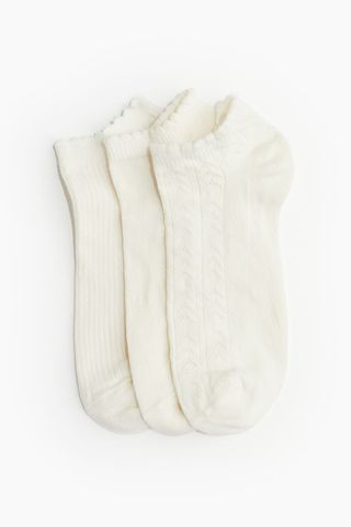 3-Pack Shaftless Socks