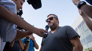 Football agent Mino Raiola pitcured in Italy.