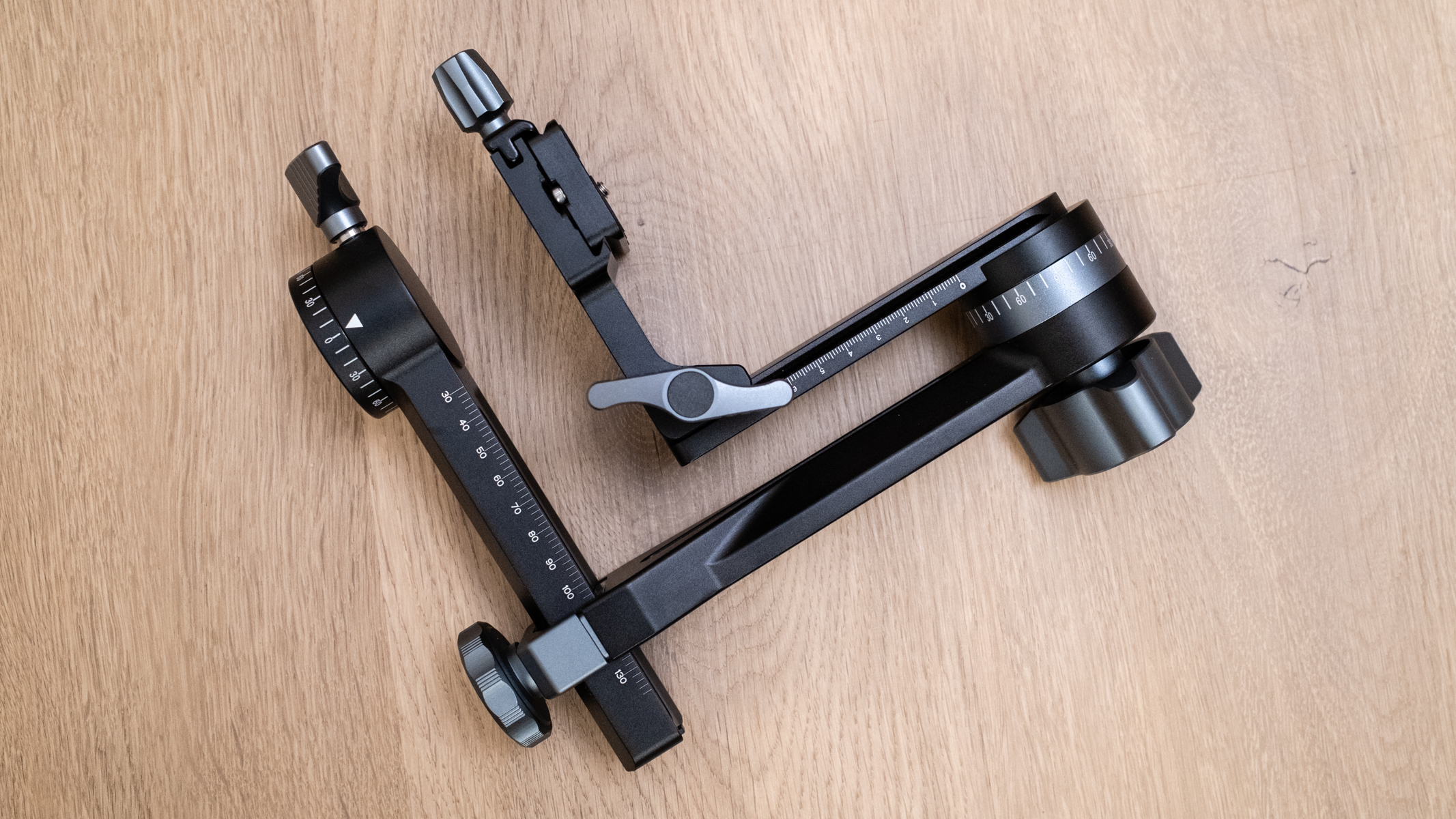 K&F Concept Professional Gimbal Head on a wooden floor