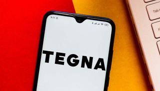 Tegna logo on screen