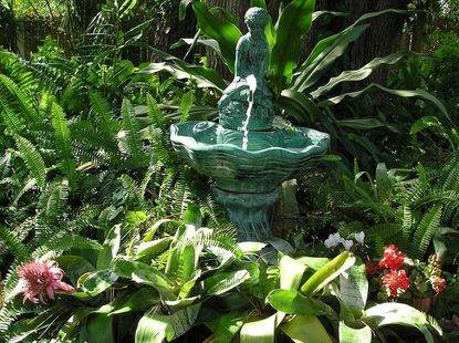 Fountain In A Garden