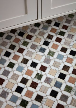 Maison de la Luz, New Orleans marble floor tiles