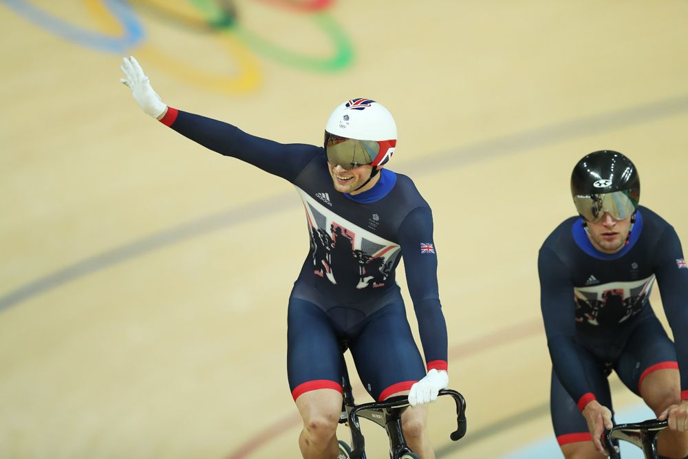 Jason Kenny (Great Britain) wins the men's Olympic sprint