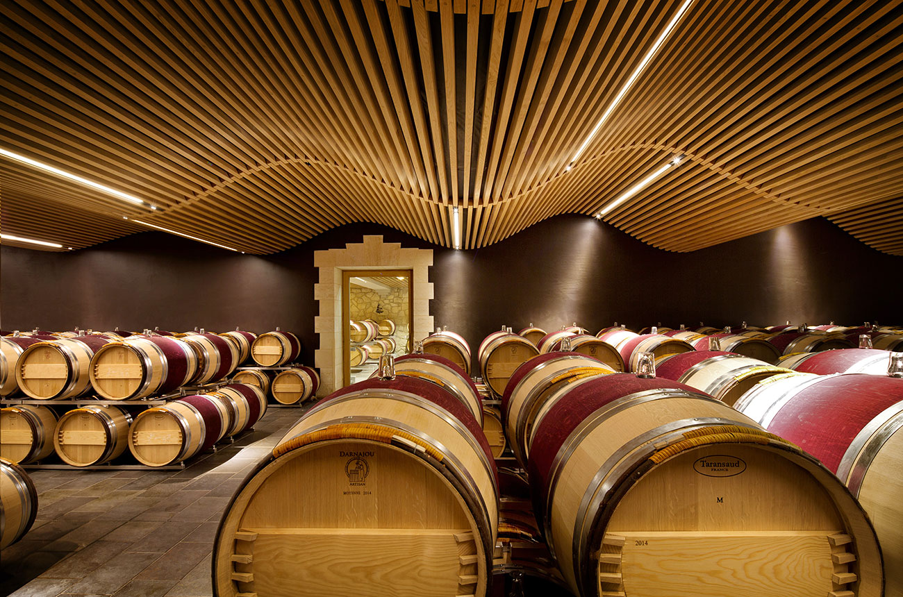 Ch&amp;acirc;teau Ang&amp;eacute;lus barrel cellars